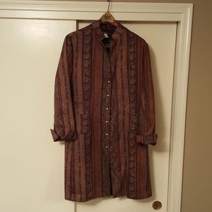 Peruvian Connection Mandarin Collar Jacket sz18